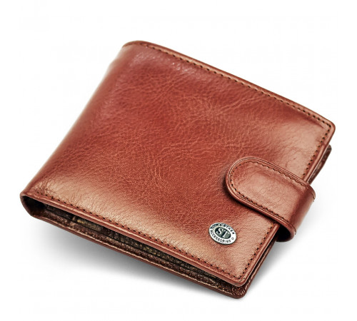 Мужское портмоне из натуральной кожи ST Leather В104 Коричневый