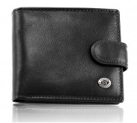 Стильное кожаное мужское портмоне ST Leather В103 Черный
