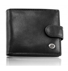 Стильное кожаное мужское портмоне ST Leather В103 Черный