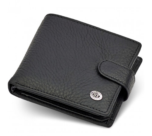 Мужское портмоне из натуральной кожи ST Leather ST153 черный