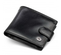 Чоловіче портмоне з натуральної шкіри ST Leather В104 Чорний