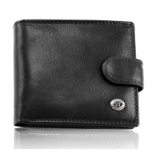 Стильне шкіряне портмоне ST Leather В 103 Чорний