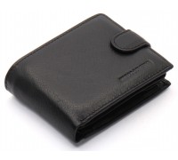 Чорне чоловіче портмоне з натуральної шкіри із візитницею Marco Coverna MC-2057-1