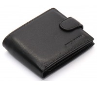 Чорне класичне портмоне з натуральної шкіри Marco Coverna MC-2003-1