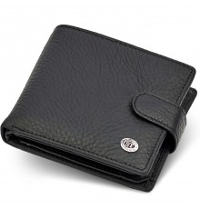 Чоловіче портмоне з натуральної шкіри ST Leather ST153 чорний