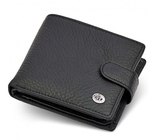 Мужское портмоне из натуральной кожи ST Leather ST153 черный