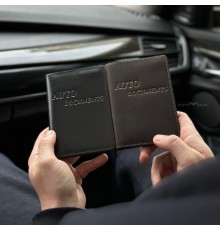 Шкіряна обкладинка для автодокументів
