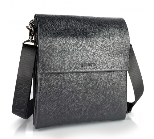 Чоловічий шкіряний месенджер 23х26х6, сумка планшет через плече BEXHILL TD-18621 чорний