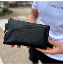 Поясна бананка унісекс 14х25х8, сумка конверт для телефону та документів TD-54928 чорна