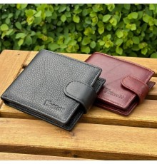 Чоловічий гаманець натуральний гаманець чорний, коричневий HORTON 208